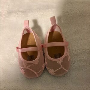 Old Navy Pink Floral Kids Dress Shoes